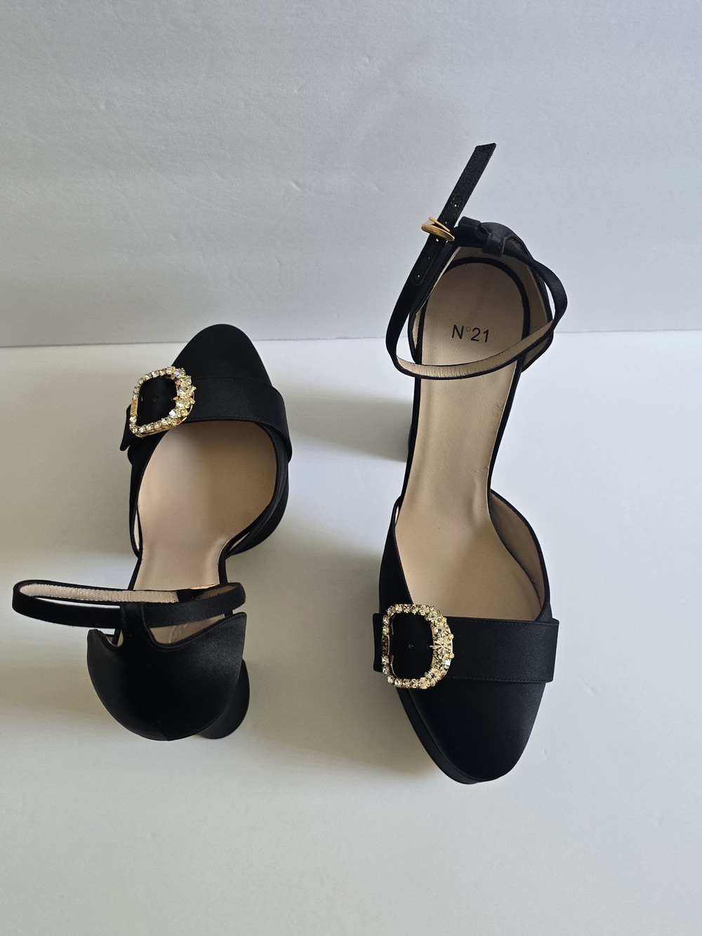 Nº21 Ankle-Strap Platform Heels Black Size 40 - Picture 7 of 13